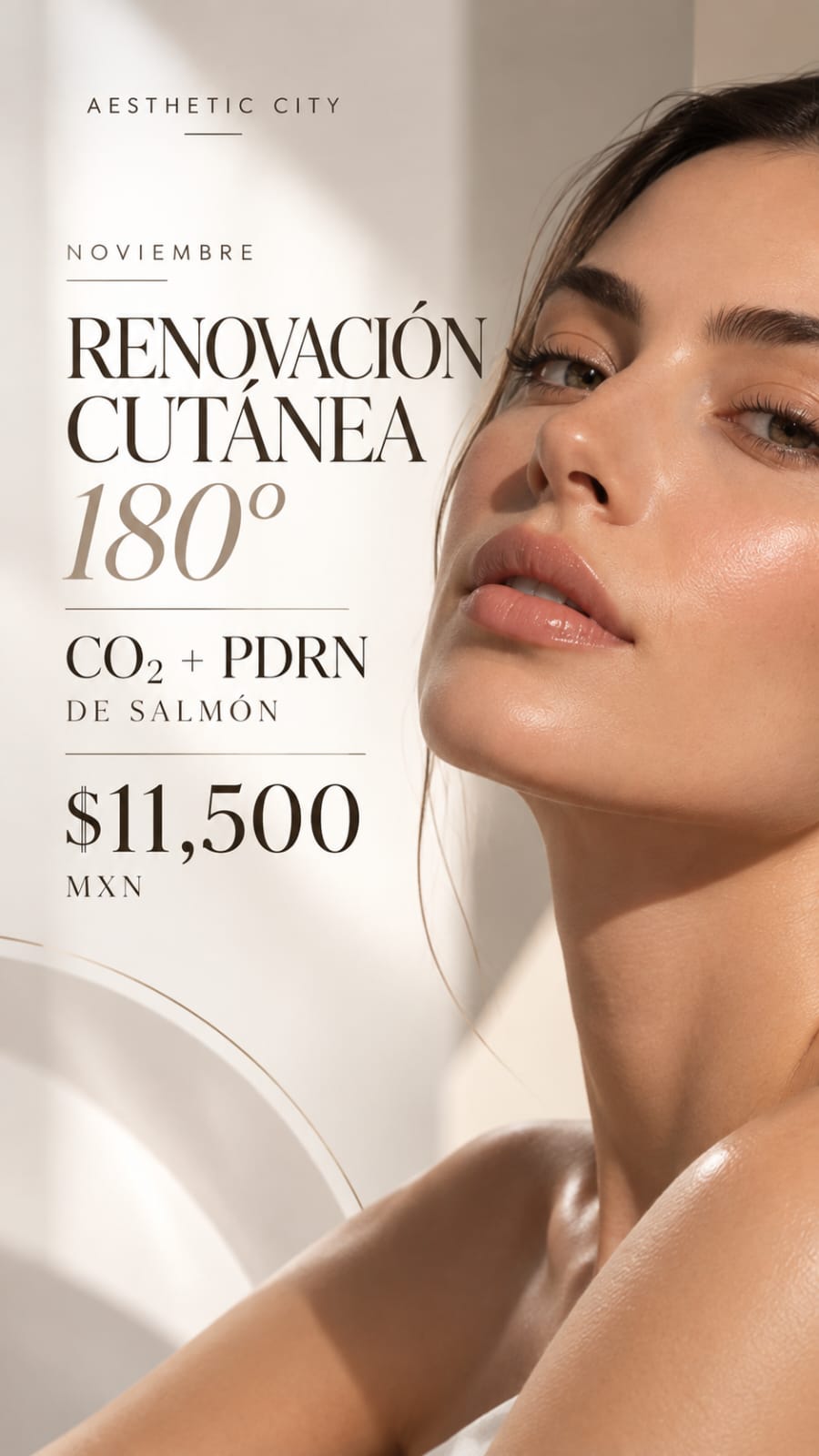 Renovación Cutánea 180° con CO2 y PDRN de salmón